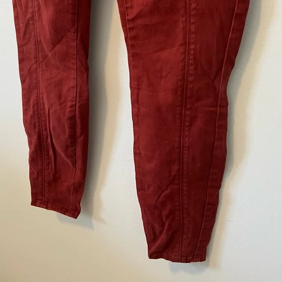 Anthropologie Maroon Cargo Skinny Jeans - Picture 4 of 12